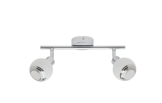 AB1G84313/75 nastenne svietidlo 2x40W/G9, s30cm, chrom/dekoracne matne sklo
