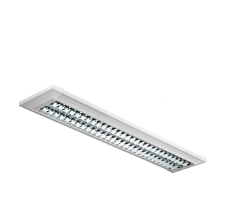 Žiarivkové svietidlo Sylvania SYLWING SM BESS 4 - 0054830, 2×28W/4K/G5, EVG, 130 cm, biela/leštená mriežka