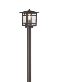 AB147485/55 exterier.stlpikove svietidlo, industrial design1x60W/E27, IP23, v101cm, rustik.hneda/ciry akryl