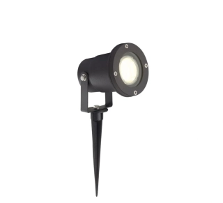 Zápichové svietidlo Brilliant SCOTT - G96189/06, 1×35W/GU10, IP44, v 32 cm, čierna/číre sklo