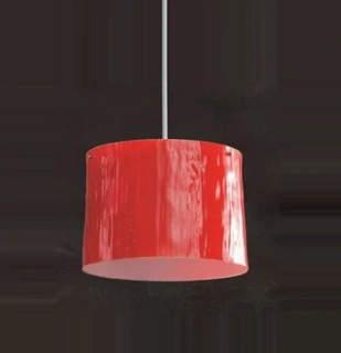 ANK-6536/1C.RE zavesne svietidlo 3x60W/E27, d42cm, chrom/cervene leskle sklo-duplex