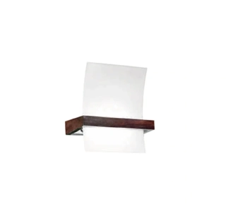 AR1A.8817-23 nastenne svietidlo 1x80W/R7s, s23cm, tmave drevo/matne sklo