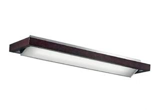 AR1A.8820-95 stropne/ nastenne svietidlo 2x39W/G5, s95cm, tmave drevo/matne sklo