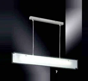 CH178882 zavesne svietidlo 1x39W/G5, s95cm, matny nikel/cire-matne sklo  