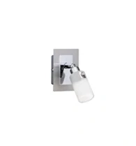 BE150043 nastenne svietidlo 1x40W/G9, v13cm, matny nikel/chrom/matne sklo