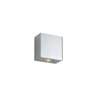 AE235604 nastenne svietidlo 1W/LED/CW, IP44, 7x7cm, chrom/ciry akryl