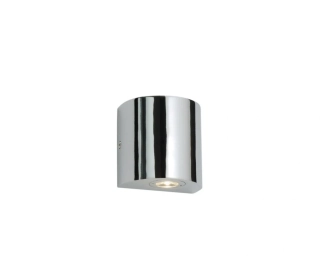 AE235606 nastenne svietidlo 1W/LED/CW, IP44, 7x7cm, chrom/ciry akryl