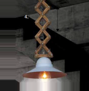 Závesné svietidlo Homelighting UP DOWN MINI - 77-3103-165, +stahovaci pantograf, 1×60W/E27, d 30 cm, drevo/biely kov