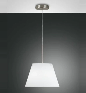 CF12476-46-178 zavesne svietidlo 2x60W/G9, matny nikel/matne sklo