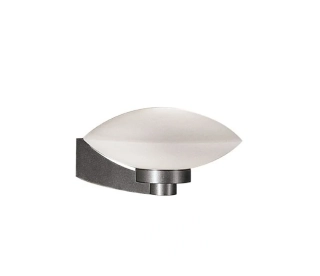 Nástenné svietidlo Eglo RIVA - 83412, 1×100W/E27, IP44, d 28 cm, antracit/opálové sklo