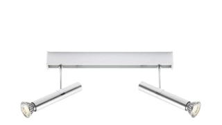 AB1G19629/21 nastenne svietidlo 2x6W/LED/GU10, s50cm, hlinik/chrom