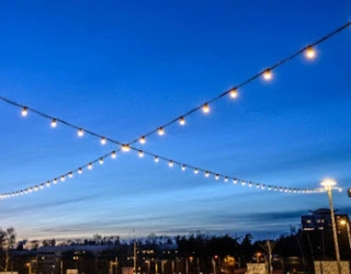 Svetelná girlanda MK Illumination CRYSTAL PARTY LITE - 112-025, profi gumová girlanda 100 m/200 objimok/E27 exteriér