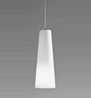 AA1LL9314 zavesne svietidlo 1x60W/E14, v25/d9cm, chrom/triplex.sklo  