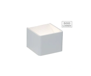 AB1G94336/05 nastenne svietidlo 1x6W/LED/3K/500lm, s10,5x10x8cm, biely kov