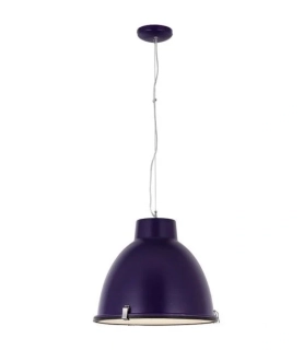 AB1HK12707S08 zavesne svietidlo, industrial design 1x60W/E27, d42cm, fialovy kov/matne sklo