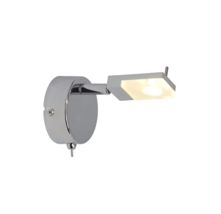 AB1G16411/15 nastenne svietidlo 1x3W/LED/biele svetlo 3.000K/170lm, v16cm, chrom/matny akryl