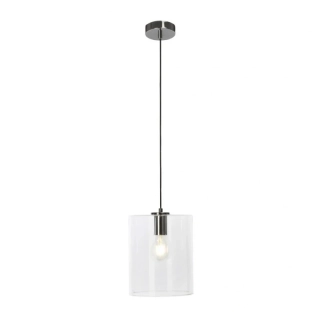 AB193643/15 zavesne svietidlo 1x60W/E27, d20cm, chrome/cire sklo