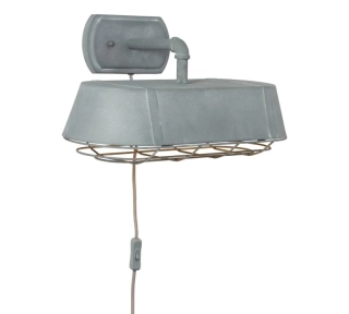 AB193417/70 nastenne svietidlo, industrial design 2x60W/E27, s49cm, patina beton/mriezka