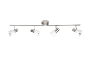 AB135832/77 stropne svietidlo 4x40W/E14, s81cm, matny nikel/matne sklo