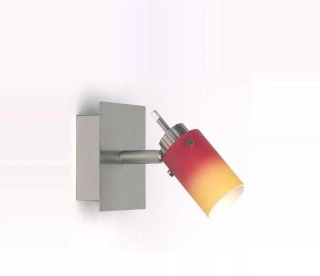 AB1G53910/07 nastenne svietidlo 1x40W/G9, 10x10cm, matny nikel/opal.sklo