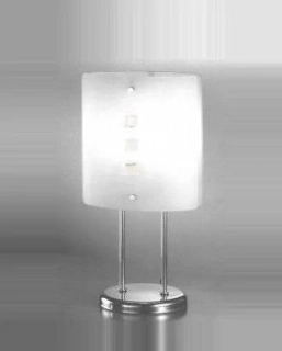 AK1002.71.3/ at stolne svietidlo 1x100W/E27, v54cm, chrom/matne sklo/kristal ciry