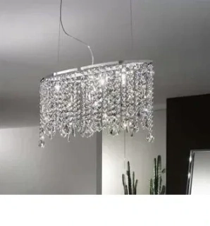 AK1026.84.5 zavesne svietidlo 4x25W/G9, s80cm, chrom/Swarovski-Spectra kristal ciry