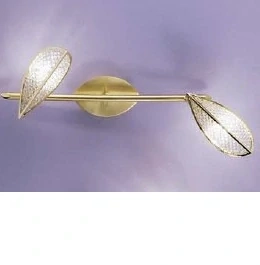 AK1161.62.7 nastenne svietidlo 2x40W/G9, s45cm, zlatene 24 karat GOLD /Swarovski-Spectra kristal ciry