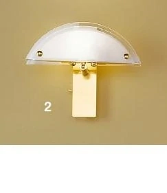 AK1163.61.7 nastenne svietidlo 1x40W/G9, d20cm, matna mosadz/cire-matne sklo