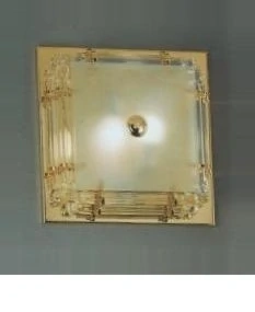 AK1689.10 stropne svietidlo, Windsor style 2x60W/E27, 31x31cm, zlatene /cire sklo