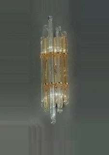AK1689.61 nastenne svietidlo, Windsor style 2x40W/E14, v47/13cm, zlatene /cire sklo
