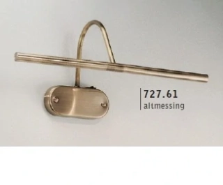 AK1727.61 obrazove svietidlo 2x20W/G4, s42cm, stara mosadz