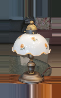 Konštrukcia svietidla Kolarz NONNA - 731.73.0, GV1, 1×60W/E14, v 32 cm, starožitná mosadz !!! IBA KONŠTRUKCIA !!!