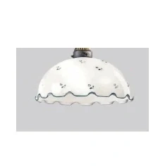 Tienidlo Kolarz NONNA - 731.G25, d 30 cm, matné sklo/modrý volánik+modrý kvietok