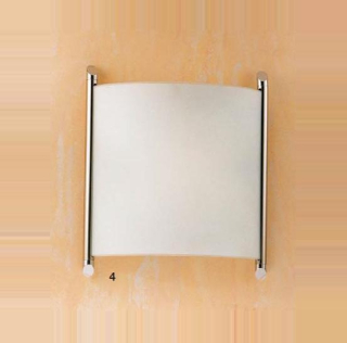 AK1817.63 nastenne svietidlo 1x150W/R7s, v37cm, matny nikel/chrom/matne sklo