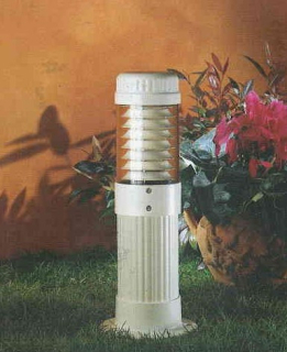 Stĺpikové svietidlo Kolarz COLONNA - GA.94082/E20 BI, 1×100W/E27, IP54, v 50 cm, biela/číry akryl