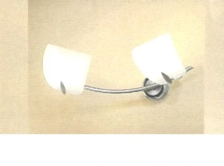 AK1400.62.6.W nastenne svietidlo 2x40W/G9, s33cm, matny nikel/matne sklo