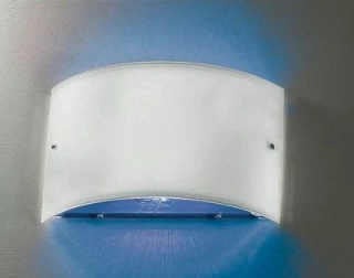 AK1A28.60/blau nastenne svietidlo 1x150W/R7s, v36x17cm, chrom/matne sklo/modra