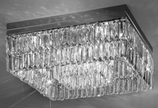 AK1314.116.5 stropne svietidlo 16x25W/G9, 55x55cm, chrom/Swarovski-Spectra kristal ciry
