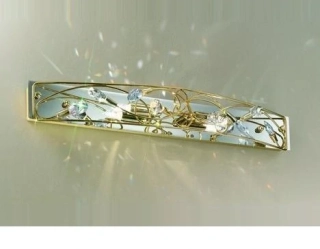 AK10106.62L.3.SsT nastenne svietidlo 2x25W/G9, s50cm, zlatene 24K/ cristall Swarovski-Strass ciry