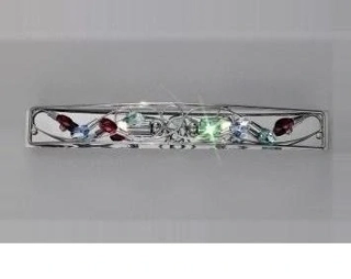 AK10106.62L.5.SsBGR nastenne svietidlo 2x25W/G9, s50cm, chrom/ cristall Swarovski-Strass farebny