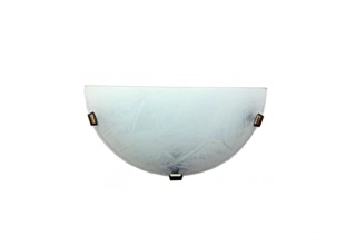 AA341120/MA/PT/30/PK  1/2 d30cm, nastenne svietidlo 1x60W/E27, patina/murano, alabastrove sklo  