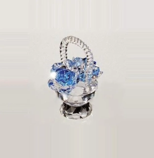 AK1WE.4408 crystaldecor KOSIK S RUZAMI modry