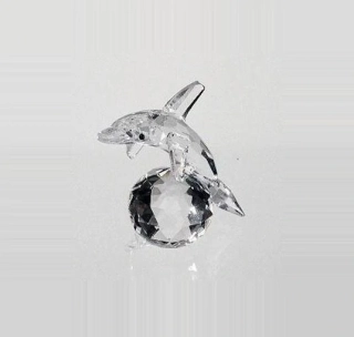 AK1WE.9637 crystaldecor DELFIN s loptou