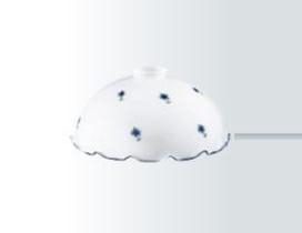 Tienidlo Kolarz NONNA - 731.G96, d 20 cm, matné sklo/modrý volánik+modré nevädze