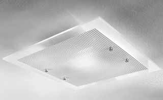 Stropné svietidlo Kolarz CORALLO - A67.60 silber, 1×150W/R7s, 60×60 cm, chróm/dekoračné číre sklo