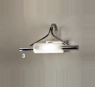 AK1049.61.5 nastenne svietidlo 1x100W/R7s, v13x25cm, chrom/matne sklo, stmievac