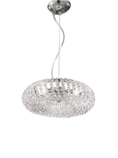 AK10256.33.5.KpT zavesne svietidlo 3x25W/G9, d35cm, chrom/Pure Kolarz kristal ciry