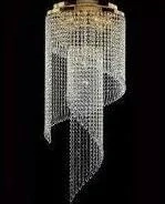 AK1C890.17/40 stropne svietidlo 7x40W/E14, d40cm, zlatene 24 karat GOLD /Swarovski-Spectra kristal ciry