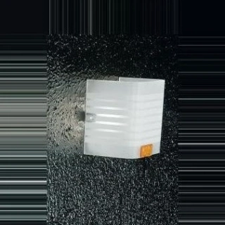 AK1A62.16/amber nastenne svietidlo 1x75W/G9, 10x10cm, cire-mat.sklo/Murano dek.jantar