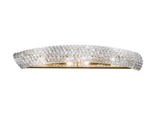 AK10256.64.3.KpT nastenne svietidlo 4x25W/G9, v7x57cm, zlatene 24 karat GOLD /Pure Kolarz kristal ciry